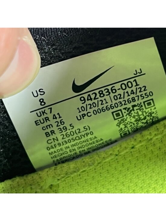 Nike Free RN 2018 Running Shoes Men Size 8 942836-001 Black White main image 7